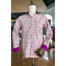 Camisa de hombre estampado...