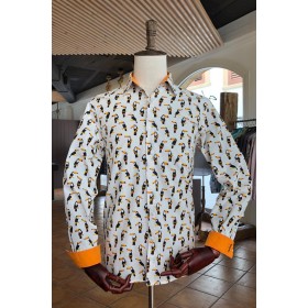 Toucan print men's shirt