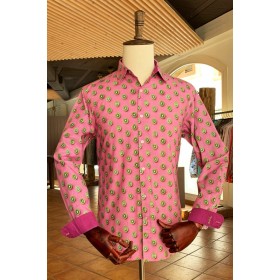 Kiwi print men's shirt