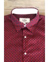 Burgundy polka dot print men's shirt | ABH Collection JÁVEA