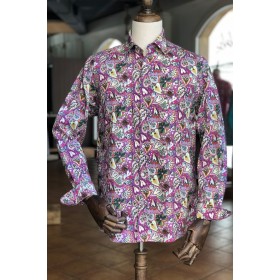 Camisa ZARA Limited Edition Poplin - Fucsia - Corte Holgado Y Manga Larga