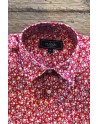 Small flowers print men's red shirt | ABH Collection JÁVEA