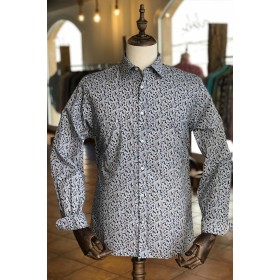 Chemise homme bleu imprimés...