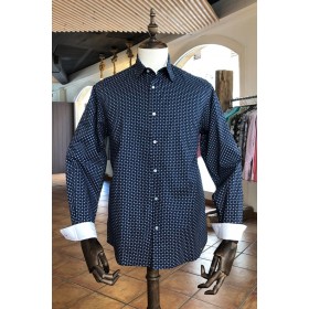 White diamond print men's...