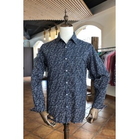 Roses print navy blue men's...