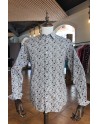 Brown paisley print men's shirt | ABH Collection JÁVEA