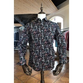 Cashmere print men's black...