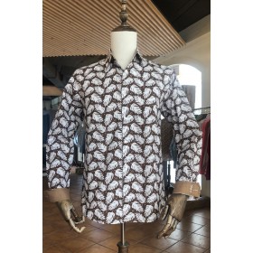 Monstera leaf print men's...