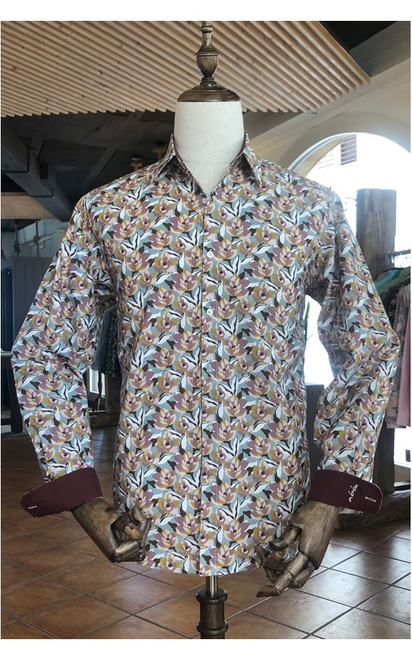 ABH Collection JÁVEA| Camouflage flower printed men's shirt ABH Collection JÁVEA| Camouflage flower printed men's shirt
