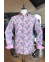 Camisa de hombre rosa  estampado paintball | ABH Collection JÁVEA