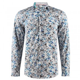 Chemise homme imprimé feuilles