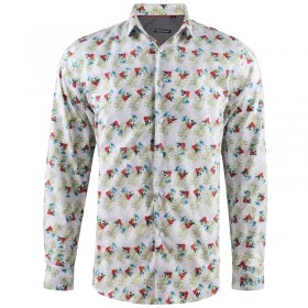 ABH Collection JÁVEA Men's shirt with skull and flowers