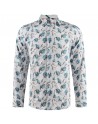 Camisa de hombre con estampado flores de hibisco | ABH Collection JÁVEA