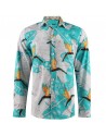 Camisa de hombre estampado aves del paraíso flor |ABH Collection JÁVEA