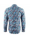 Flower print blue men's shirt | ABH Collection JÁVEA