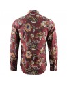 Camisa de hombre marrón estampado flores | ABH Collection JÁVEA