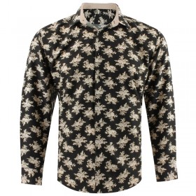 Bouquet flowers print Khaki...