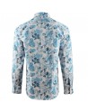 Tropical flower print white men's shirt | ABH Collection JÁVEA