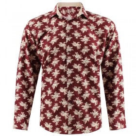 Camisa de hombre burdeos...