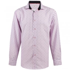 Chemise homme rose imprimé...