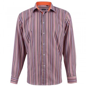 Camisa de hombre naranja de...