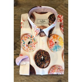 Men's Donuts printed shirt