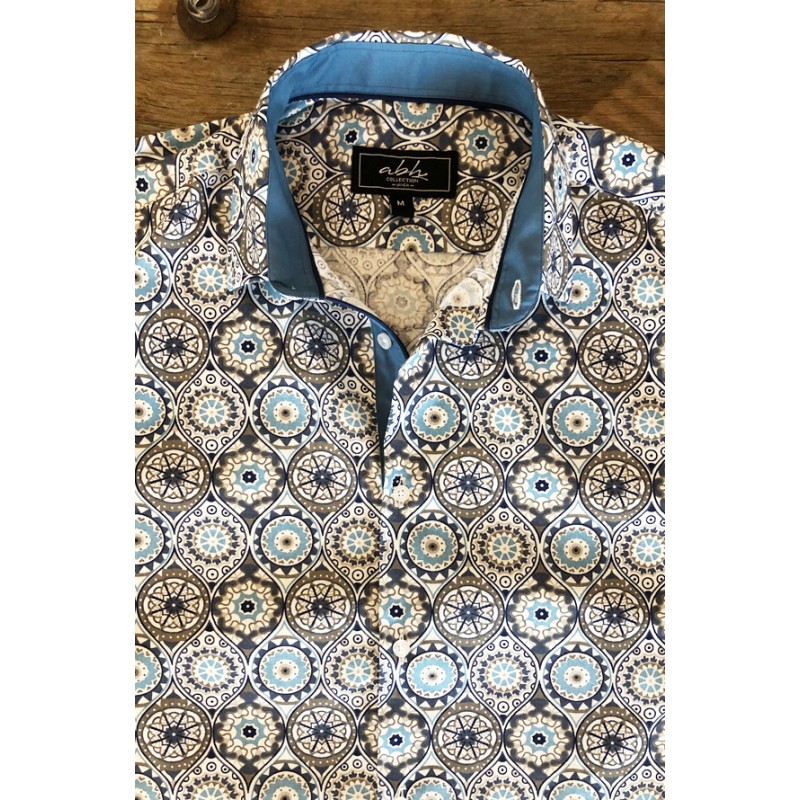 Boho chic printed Men's shirt | ABH Collection JÁVEA