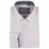 White men's shirt with cross print | ABH Collection JÁVEA
