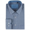 Chemise homme bleue imprimé nid d'abeille | ABH Collection JÁVEA