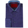 Dot print purple men's shirt | ABH Collection JÁVEA