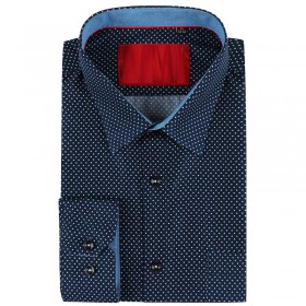 Dots print navy blue men's...