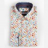 White men's shirt with multicolored candy print | ABH Collection JÁVEA