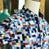 Camisa de hombre estampado gráfico de prueba TV color | ABH Collection JÁVEA