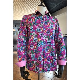 ABH Collection JÁVEA Mexican skull men shirt