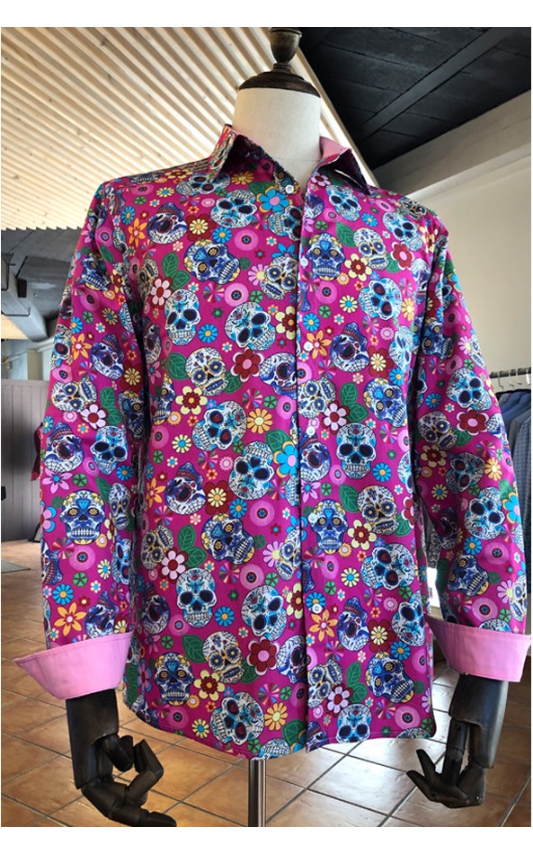 ABH Collection JÁVEA Camisa de hombre calavera mexicana ABH Collection JÁVEA Camisa de hombre calavera mexicana