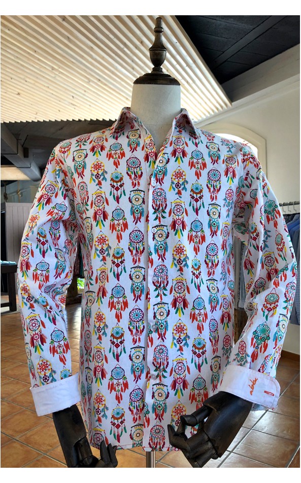 Camisa de hombre estampado atrapasueños | ABH Collection JÁVEA