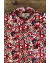 Heart print red men's shirt | ABH Collection JÁVEA