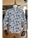 Camisa de hombre estampado flore negra | ABH Collection JÁVEA